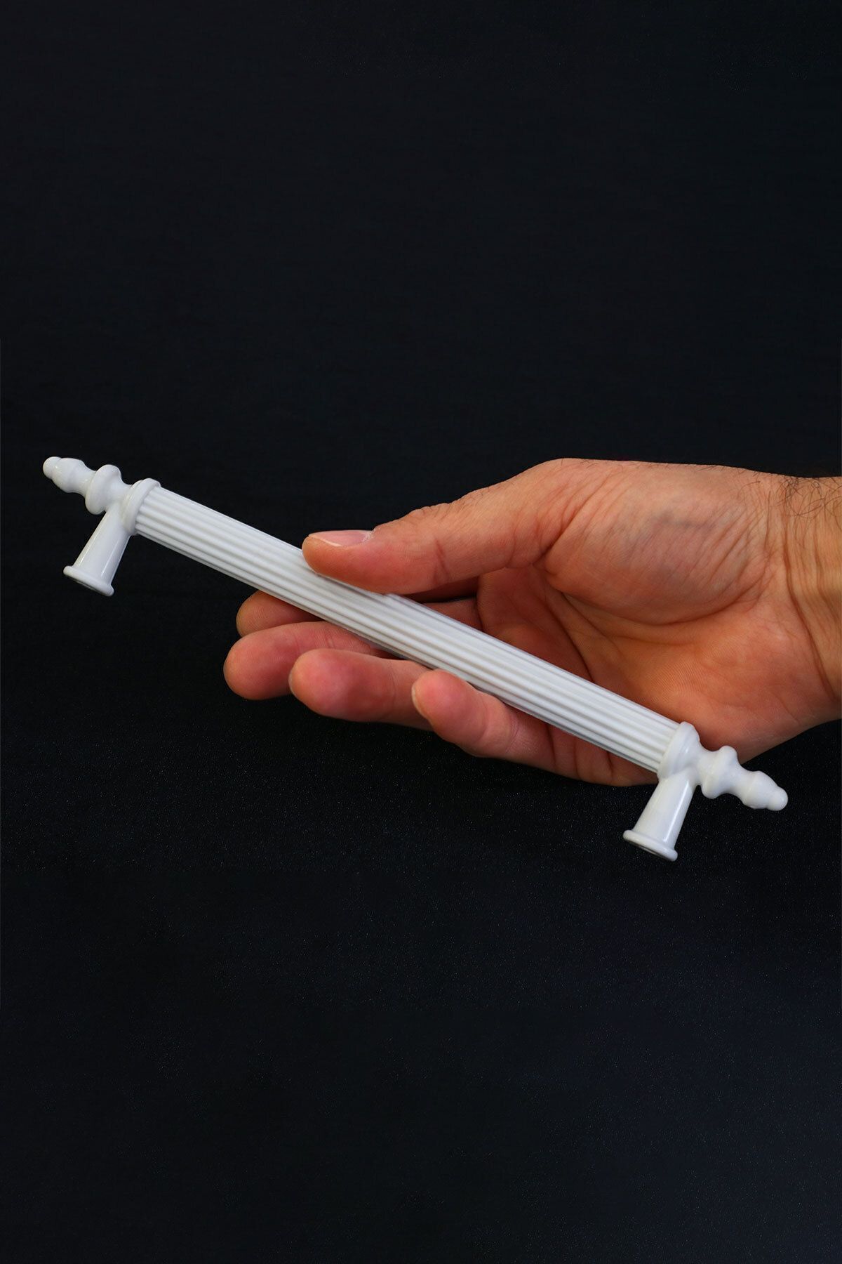 Badem10-(PLASTIC HARD) Polavit 160 Mm Mâner Mobilier alb Sertar de bucătărie Mâner dulap Mâner Mâner 5 buc 3