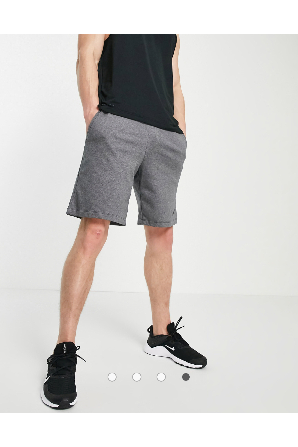شورت و شلوارک مردانه خاکستری نایکی | 3435443543 اورجینال - تصویر 2