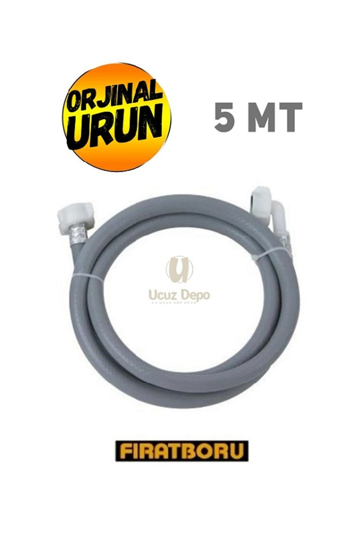Ucuz Depo FIRAT (5 Metre) Çamaşır/bulaşık Makinesi Temiz Su Giriş Hortumu  Ürün