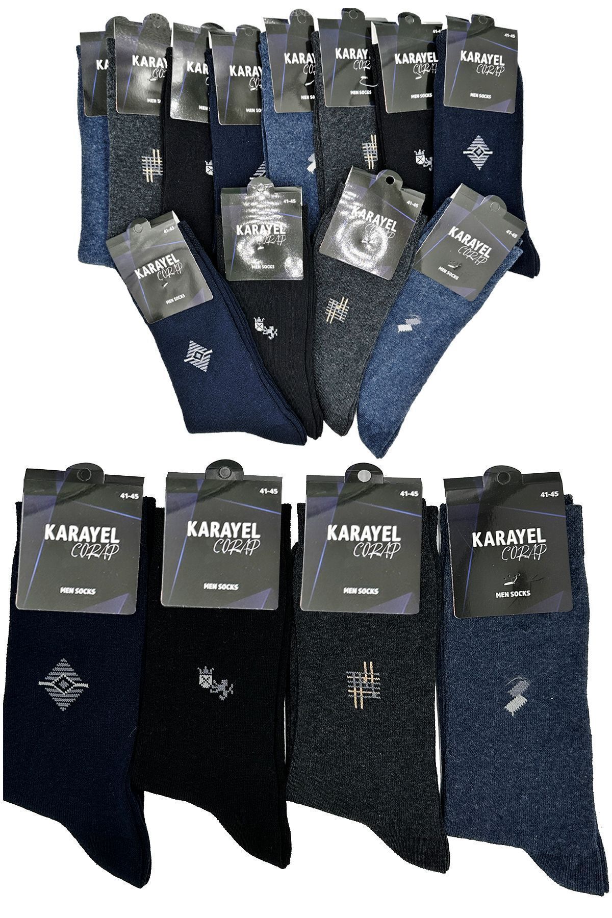 HANKARAYEL  Pamuklu Erkek Çorabı 12’li - Görsel 4
