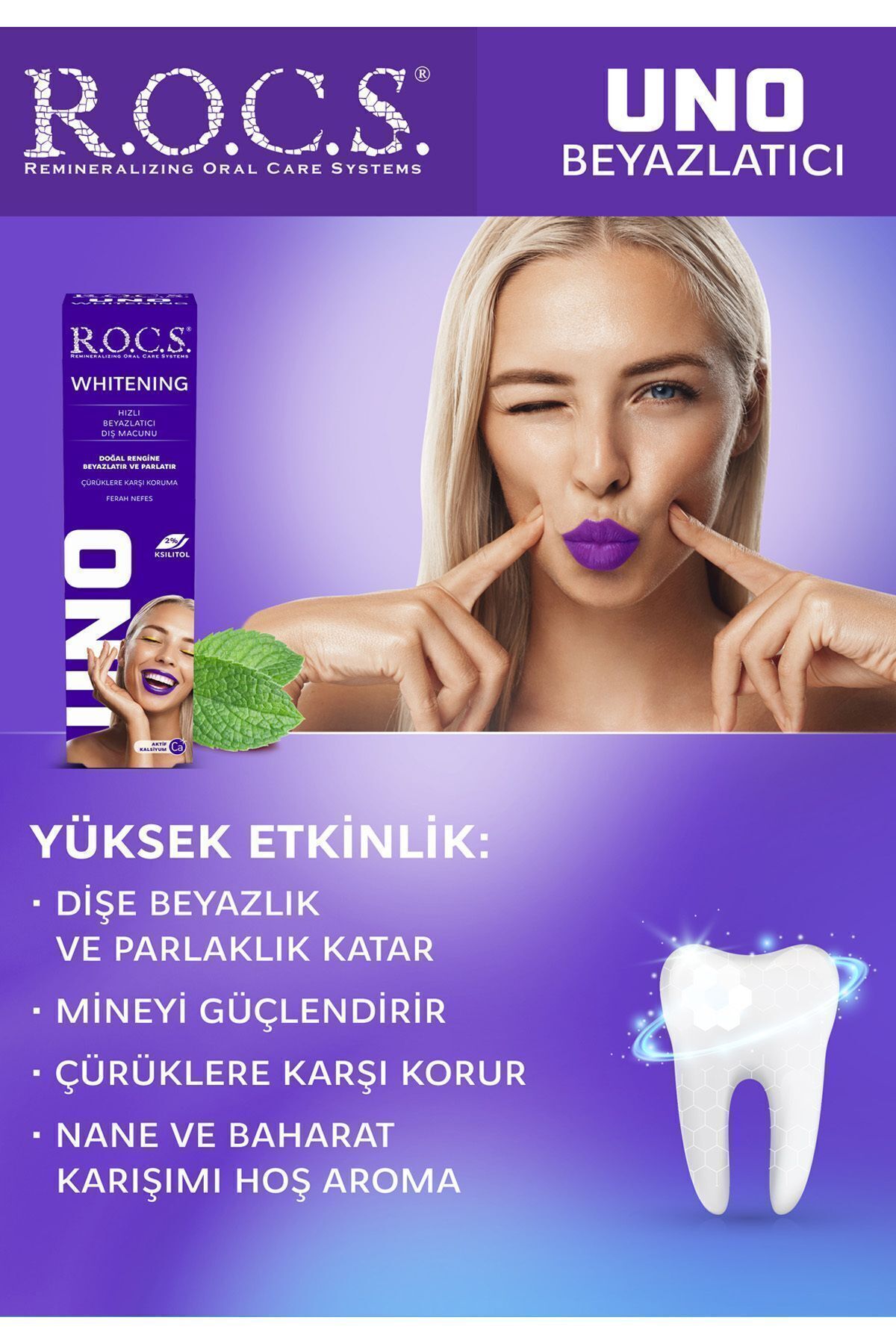 R.O.C.S.-Rocs Uno Fast Whitening Toothpaste 74g 3