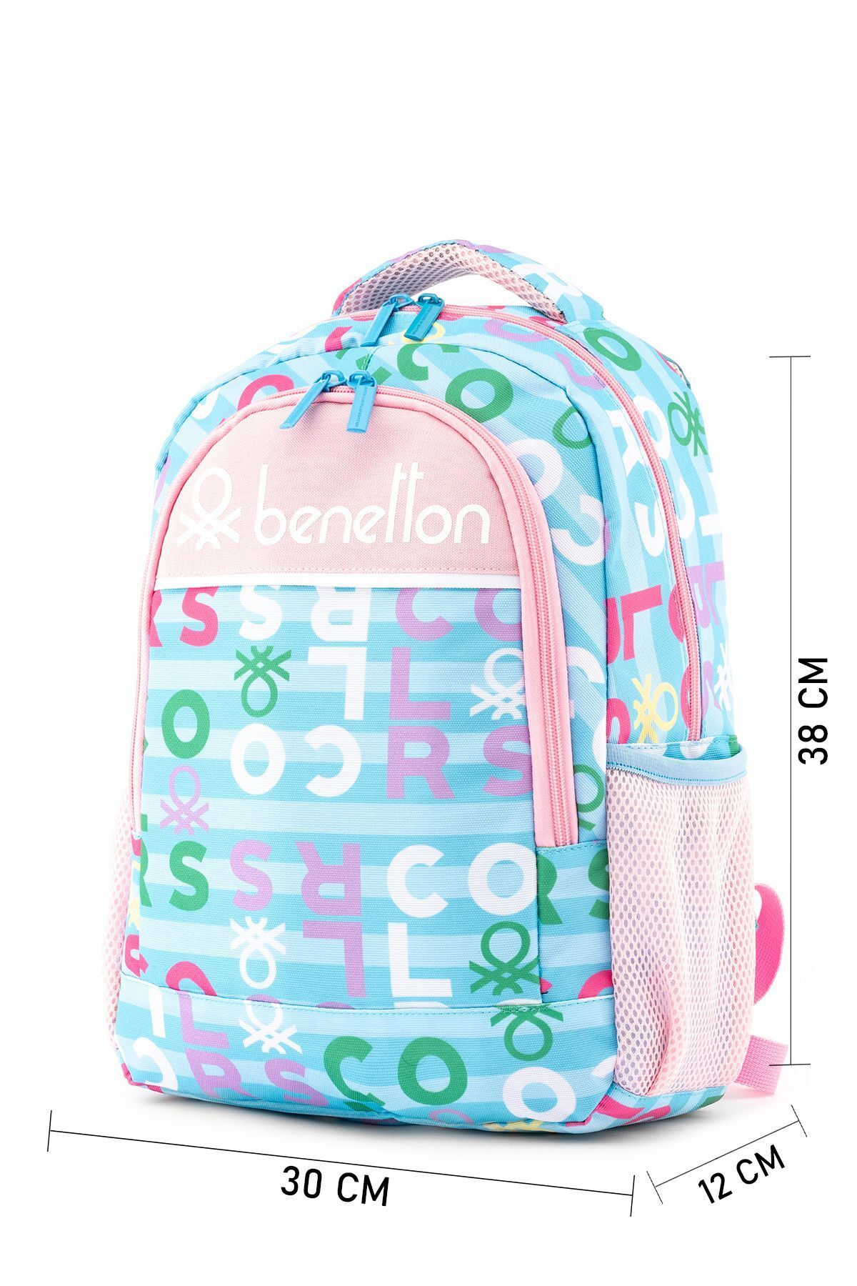 کیف مدرسه دخترانه و بچگانه بشر دبستان دختر طرح دار United Colors of Benetton