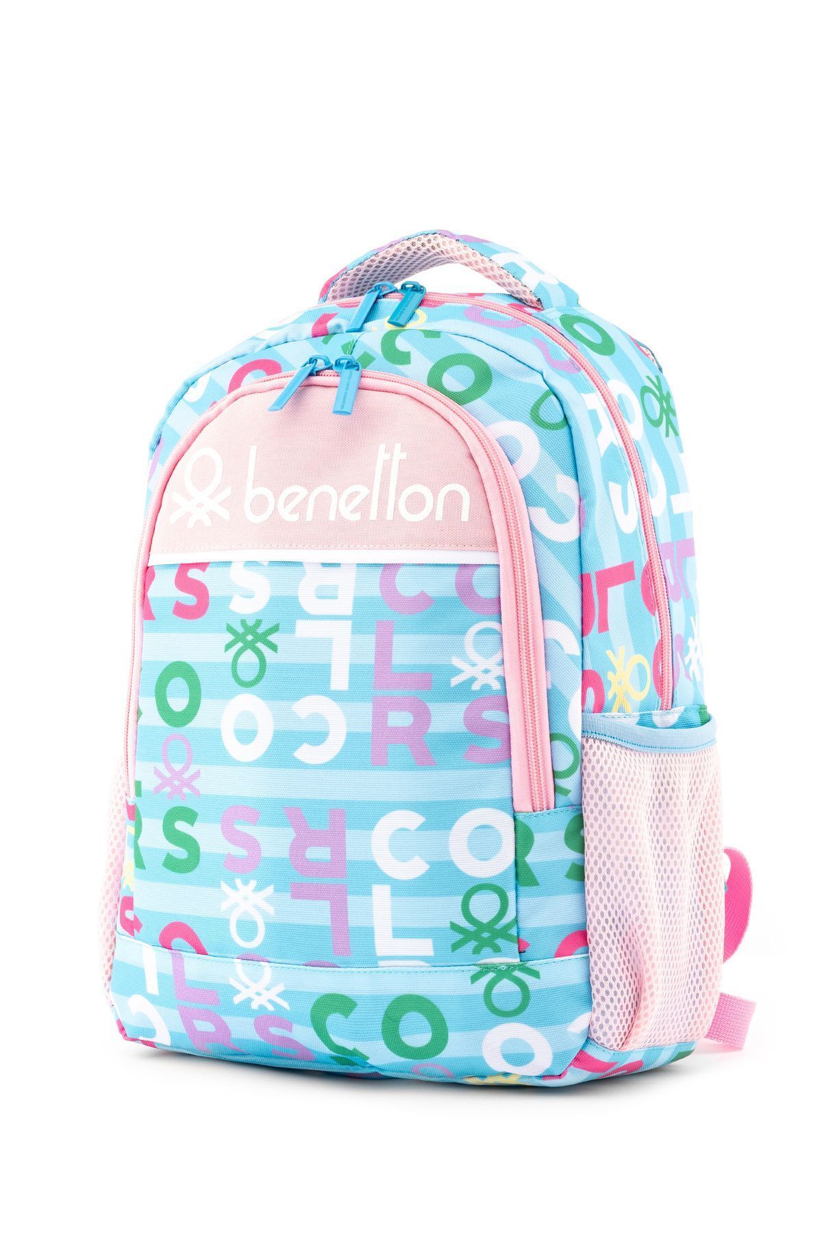 کیف مدرسه دخترانه و بچگانه بشر دبستان دختر طرح دار United Colors of Benetton