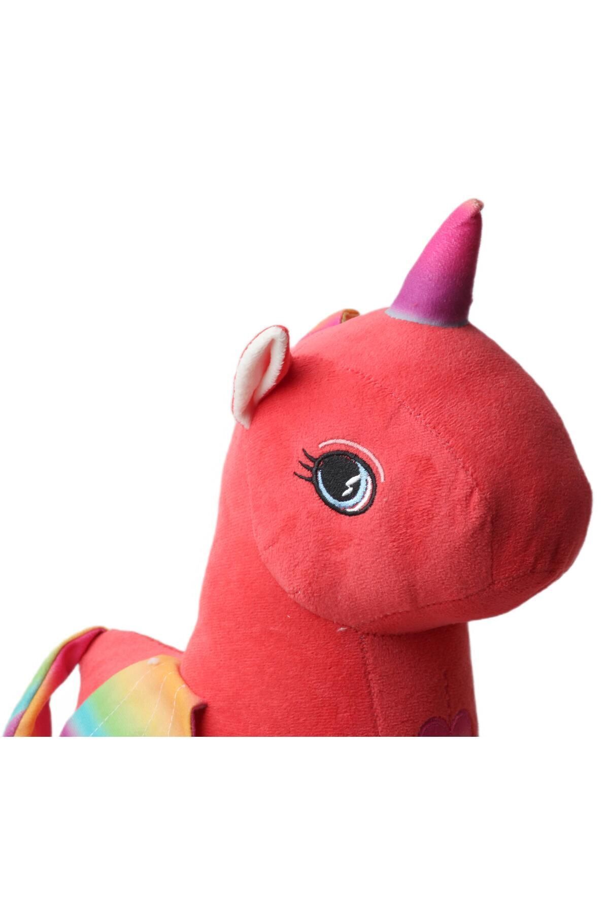 e-life shop-Unicorn Pegasus Horse Figured Plush Toy with Rainbow Pattern Imported Fabric - Sleep & Playmate, Large Size 6