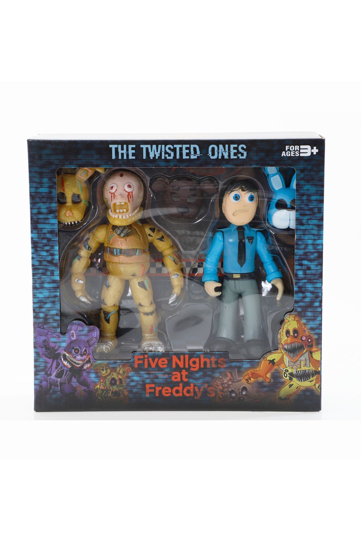 e-life-Five Nights At Freddy's Fnaf Masked Lighted Jointed Character Toy Set Jeremy & Springtrap 8