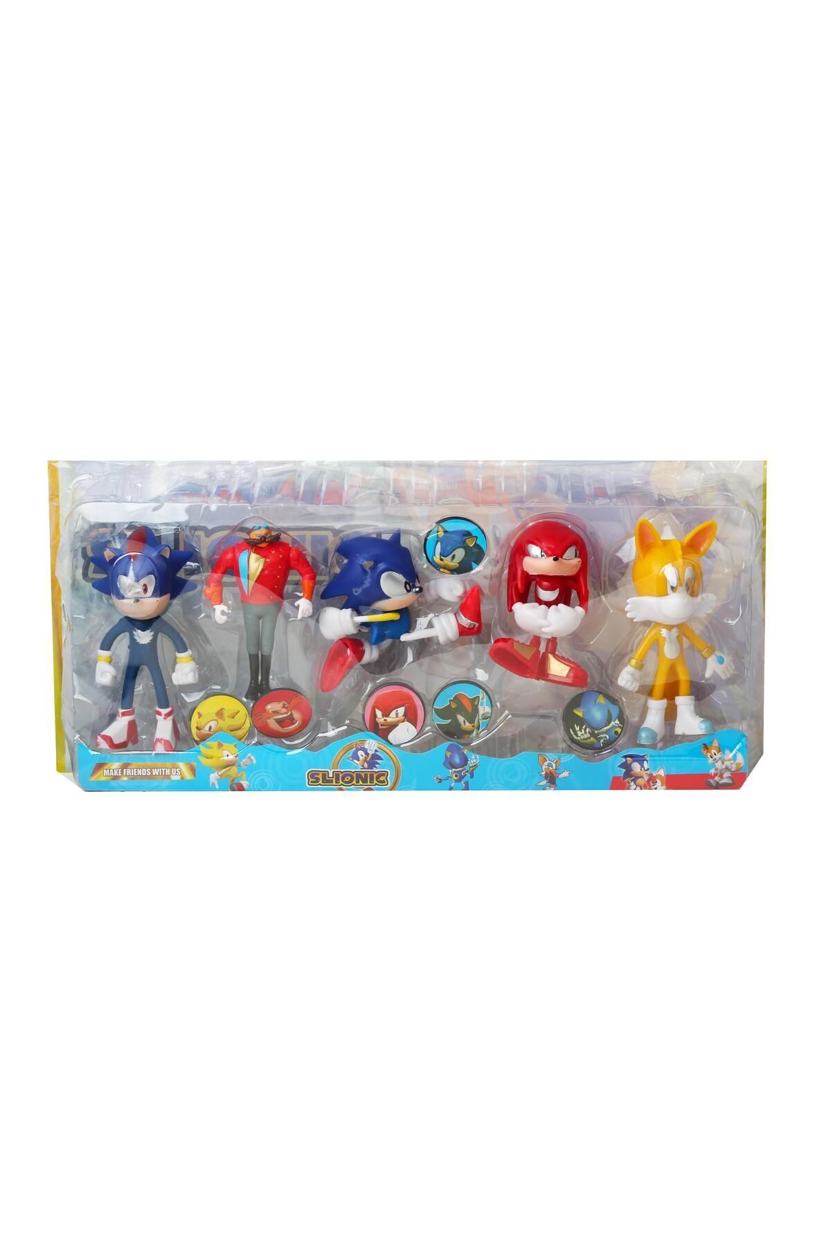 e-life shop-Sonic Boom Werehog Doctor Eggman Miles Tails Sonic Hedgehog Knuckles 5-Piece Character Figure Toy Set 8