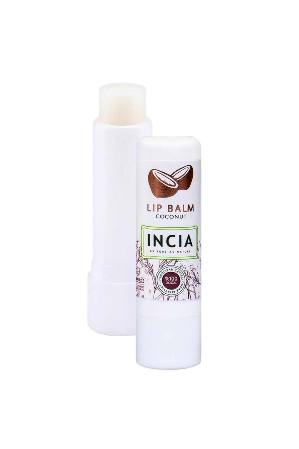 کرم مراقبت از لب 100% طبیعی تغذیه کننده نارگیل گیاهی مرطوب کننده لب 6 گرم INCIA