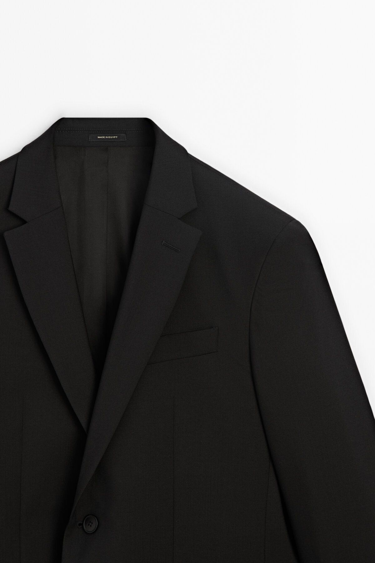 کت بلیزر مشکی مردانه 100 ٪ کلاسیک پشم اورجینال Massimo Dutti