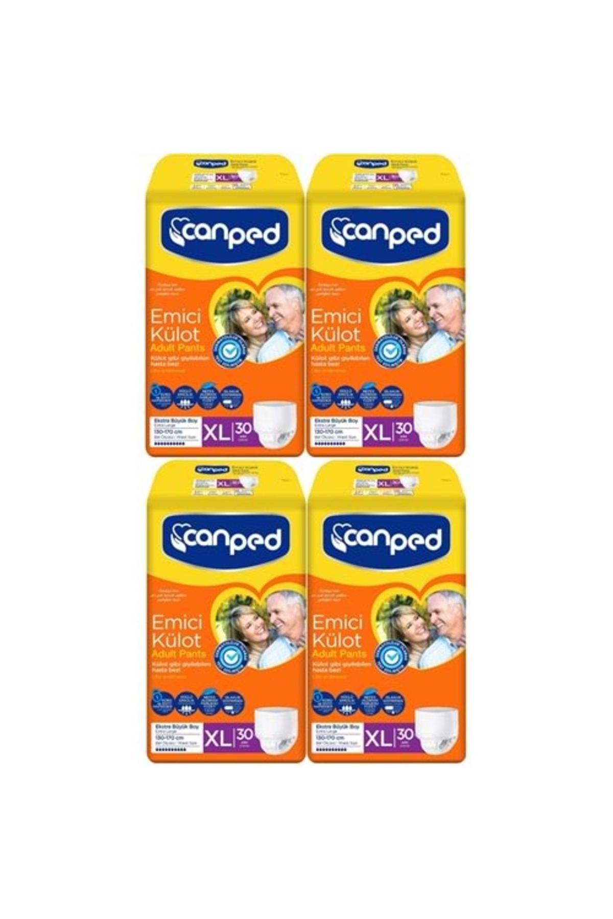 STD Canped Emici Külot Hasta Bezi Dev Eko Pk 120 Adet Extra Large (4PK*30) ( TEKLİDİR )