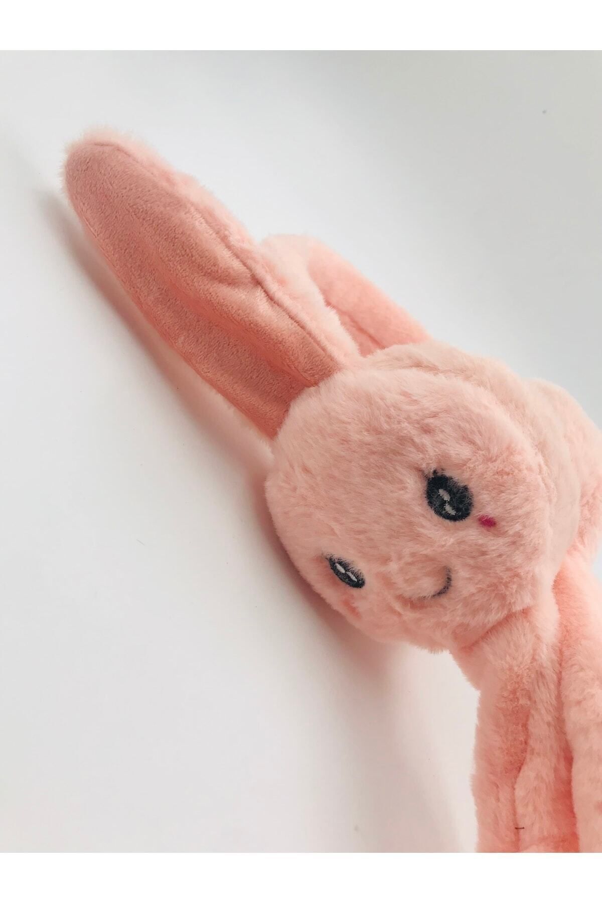 EBMER-Shield Moving Rabbit Plush Earmuff - Salmon Color 4