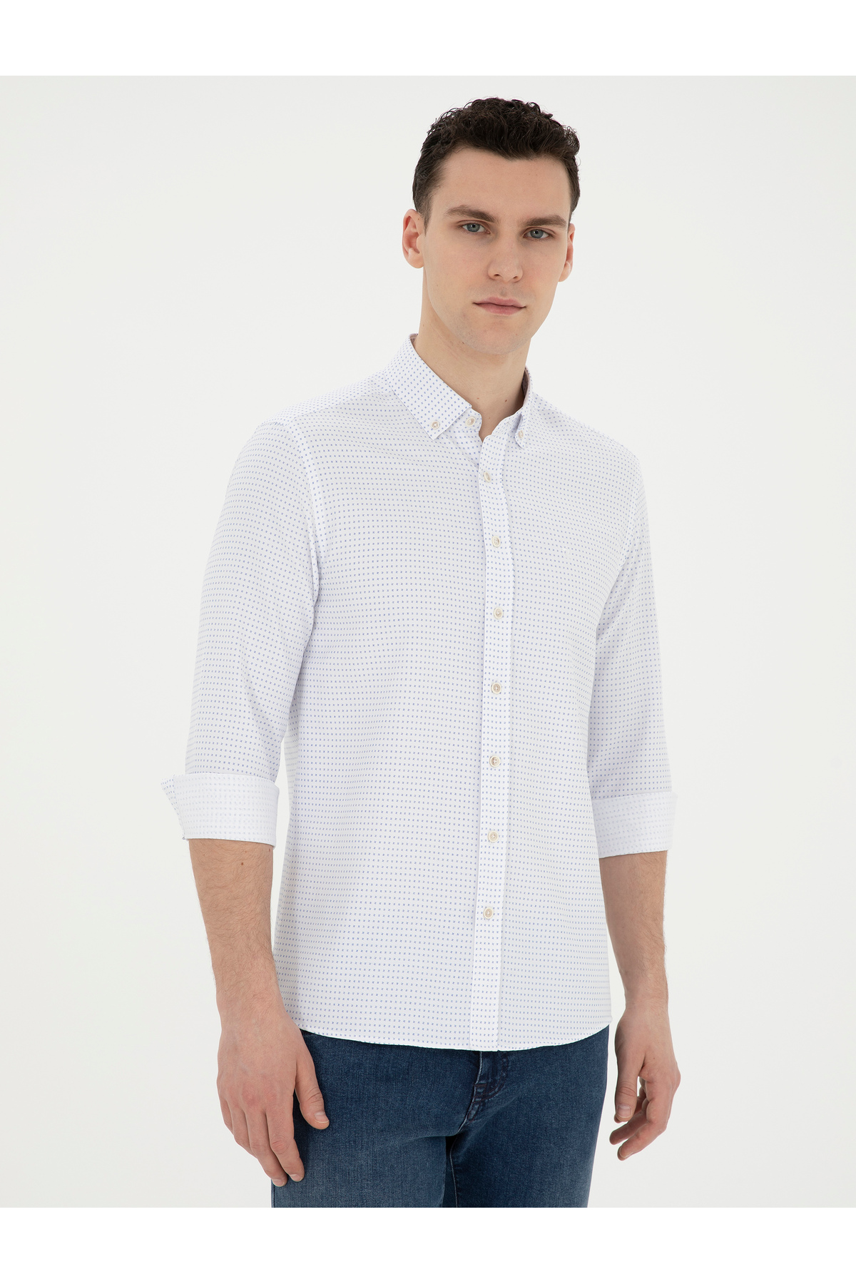 پیراهن مردانه پیر کاردین | 50289388-VR045 Pierre Cardin - Image 3