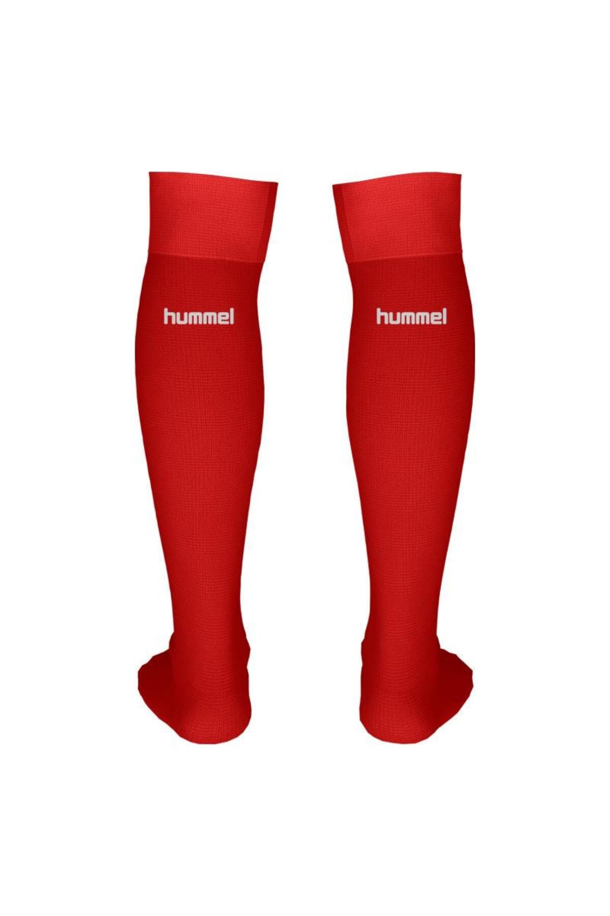 جوراب ورزشی مردانه و زنانه های حرفه ای فوتبال قرمز hummel