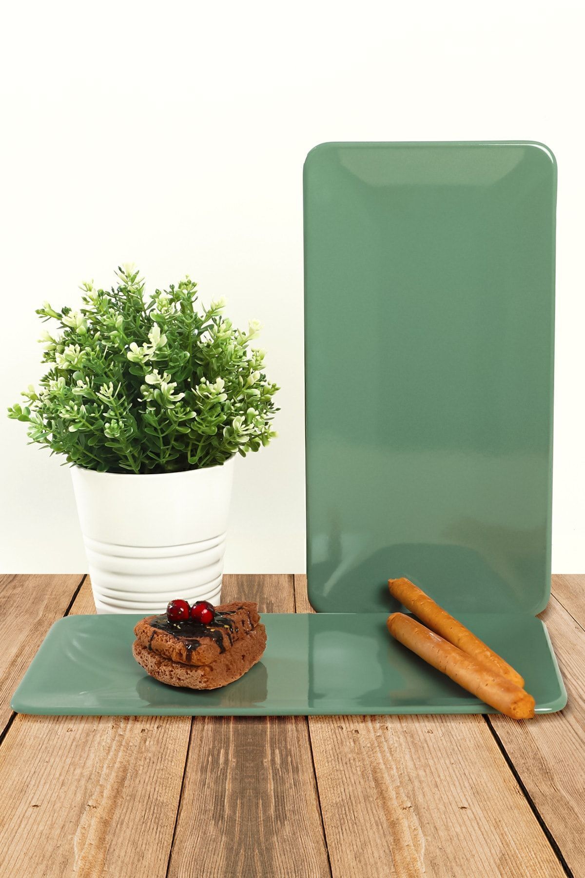 ست ۲ عددی ظرف کایکی سبز سایز ۳۳ سانتی‌متر مدل Siera 326