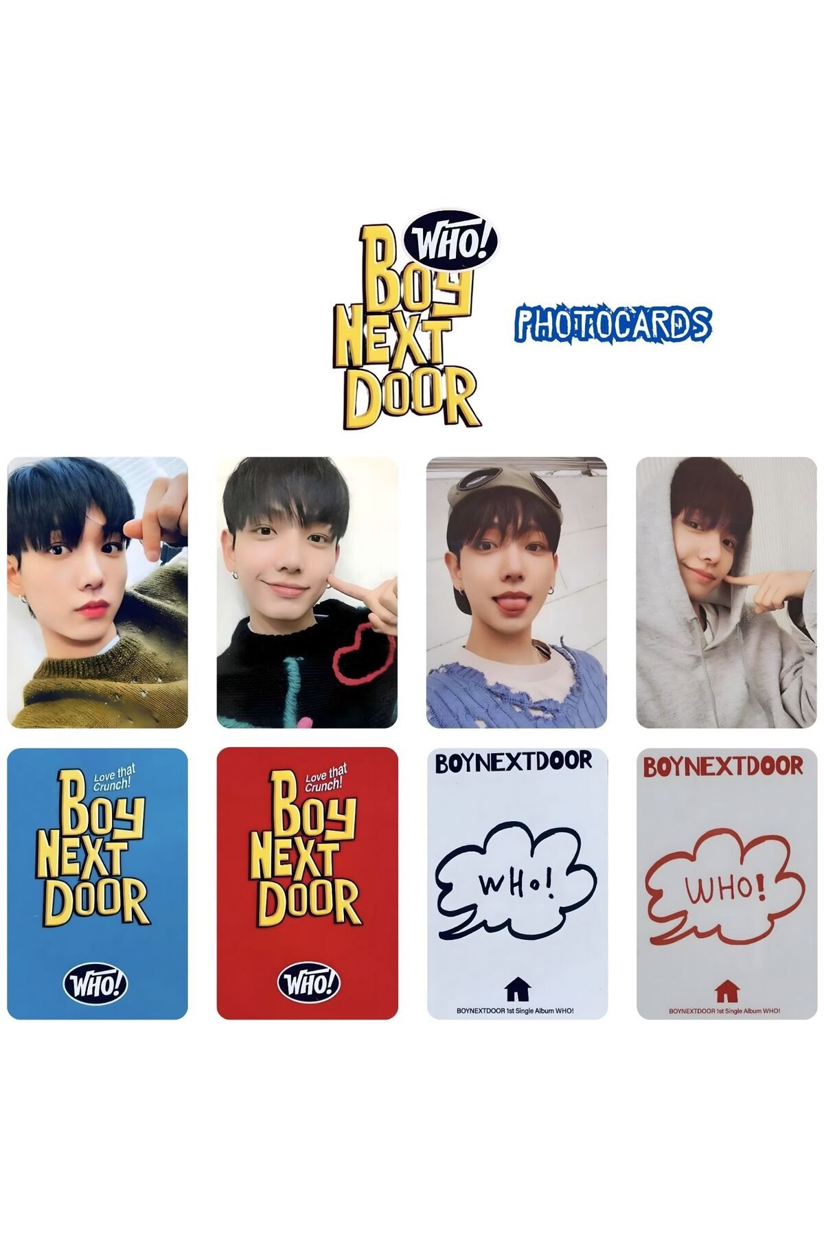Kpop Dünyasi BOYNEXTDOOR Jaehyun '' Who '' Photocards Set - Fiyatı