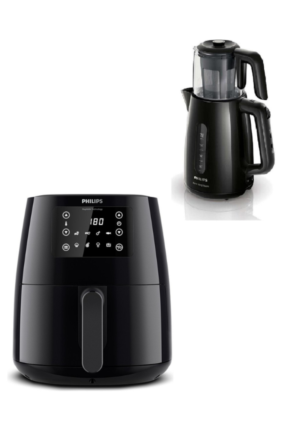 Philips Airfryer Large, Rapid Air Teknolojisi 4,1l Philips Çaycı Hediyeli