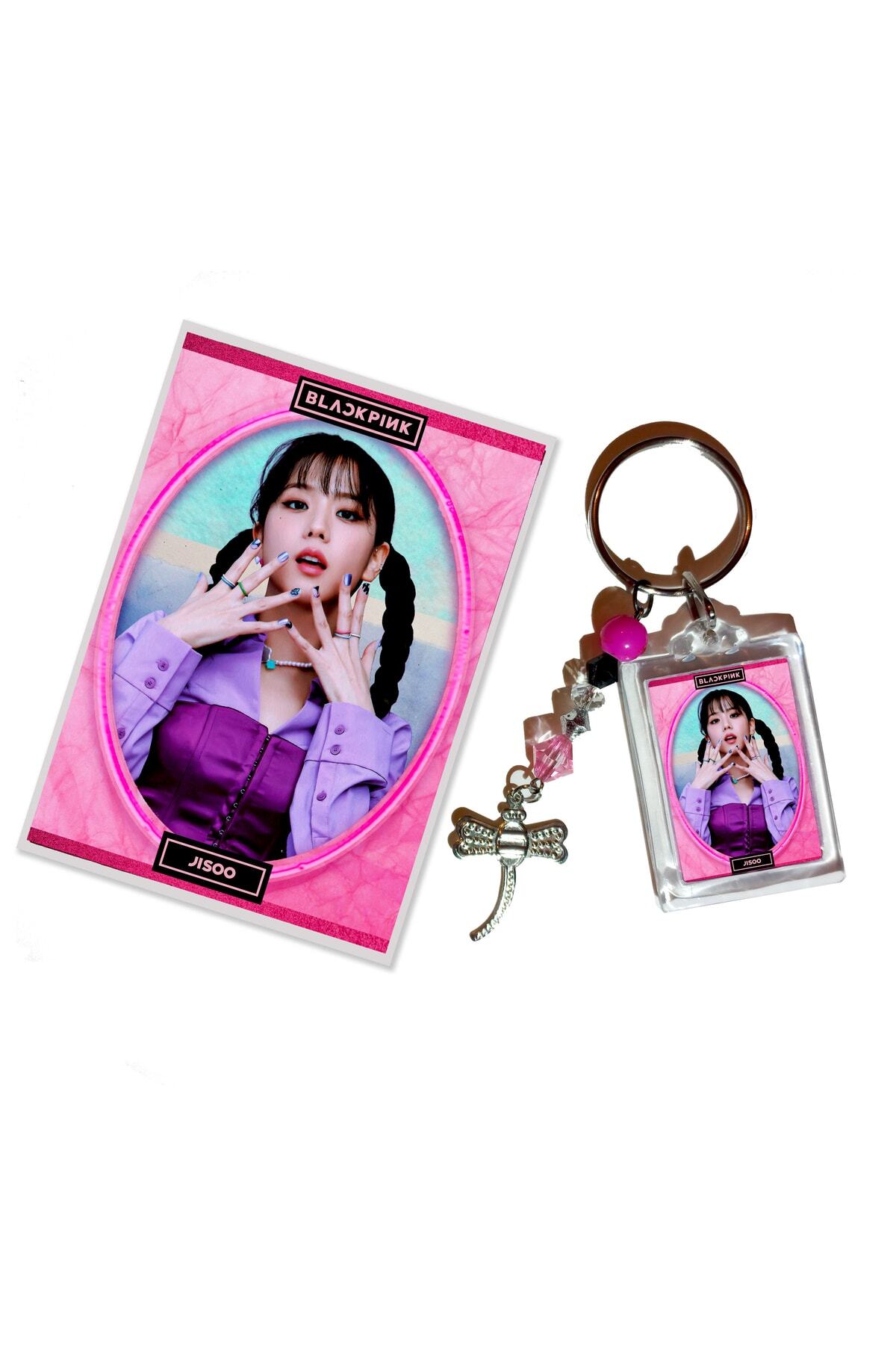 Güneş Kırtasiye Blackpink Jisoo Anahtarlık Fotokart Set