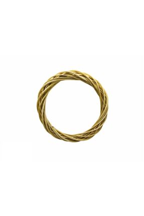 Genel Markalar Doğal Ahşap Bambu Kapı Süsü Çelengi 30cm Naturel