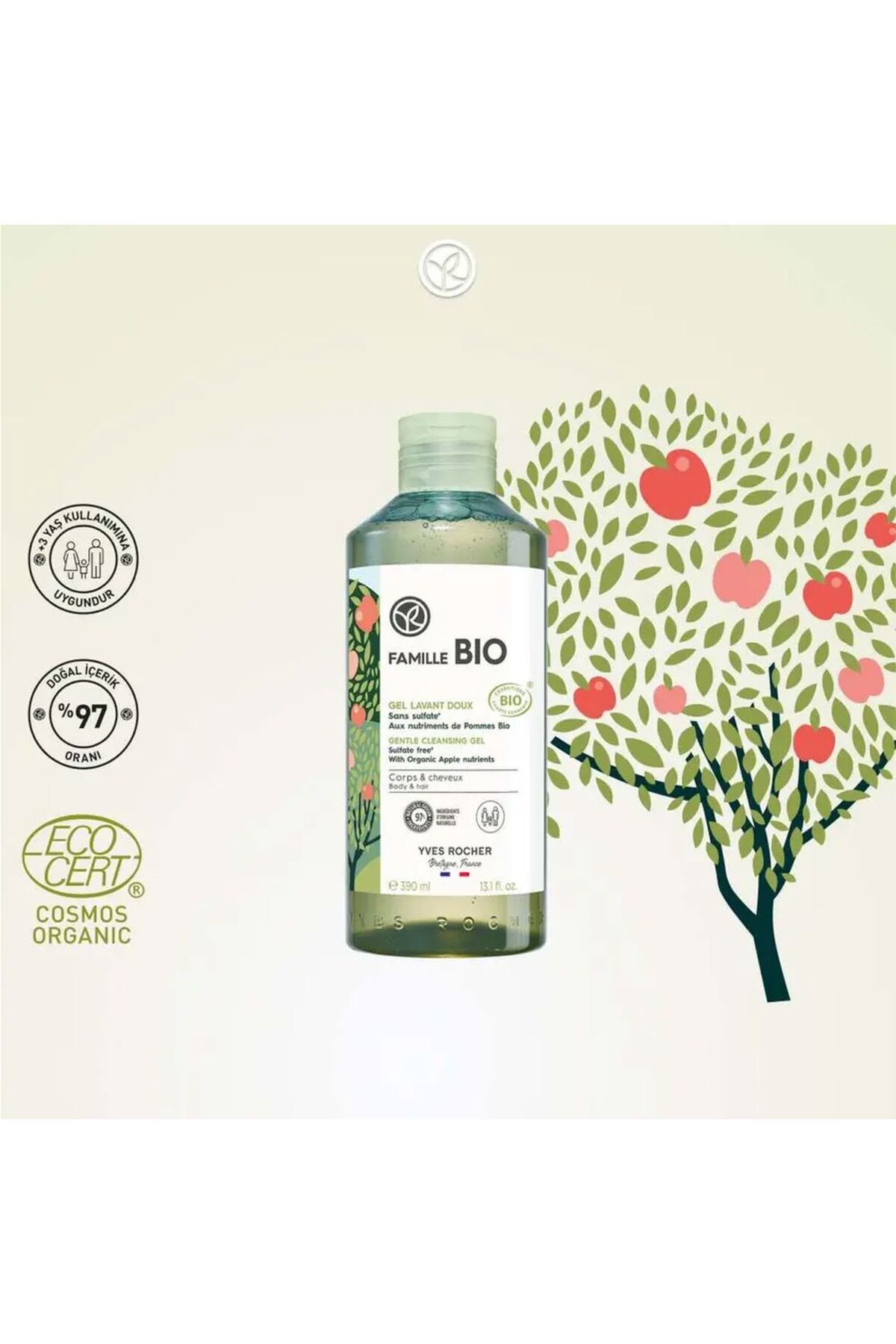 ژل و کرم دوش زنانه – مردانه  Yves Rocher | GL323139 اورجینال - تصویر 6