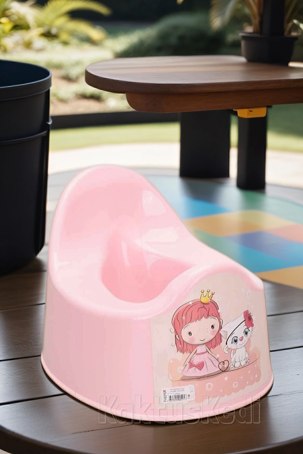 KaktüsKedi Pøtte Çocuk Tuvaleti - Lazımlık Pembe