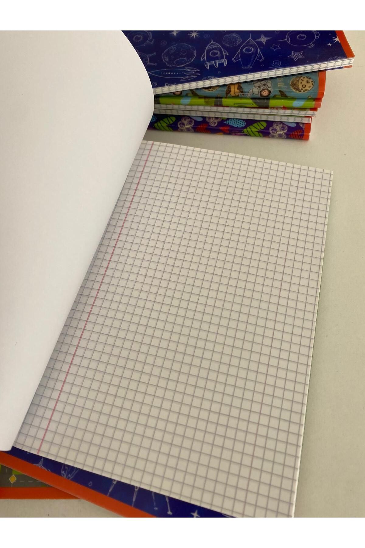 Mynote-80 Sheets Checkered Printed Notebook - 3 Pieces 4