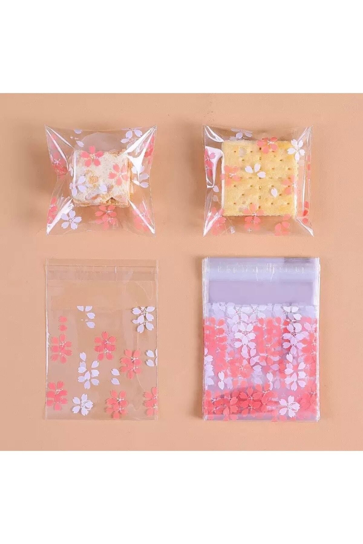 OZN TUHAFİYE Pungă Transparentă Cu Motiv Bandă Opp 7x7 Cm 95 Bucăți - One Size