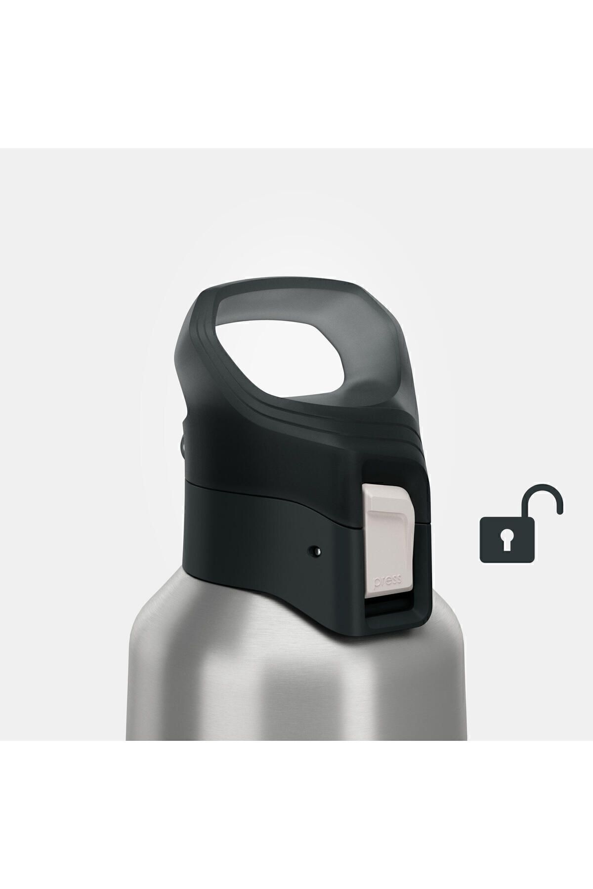 فلاسک آبی quechua Steel Thermos 0.8 L MH500 Decathlon
