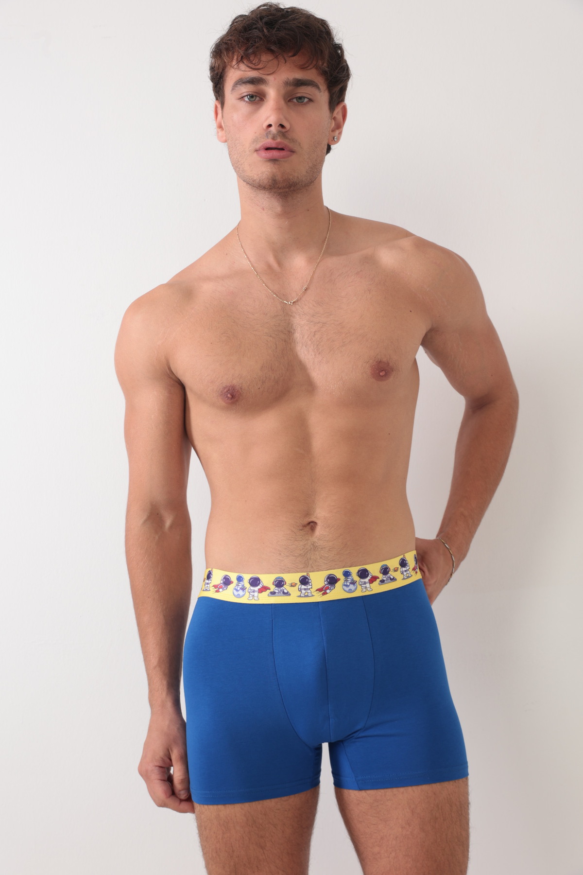 باکسر مردانه آبی Saint Sail | SSAILASTRO اورجینال - تصویر 2