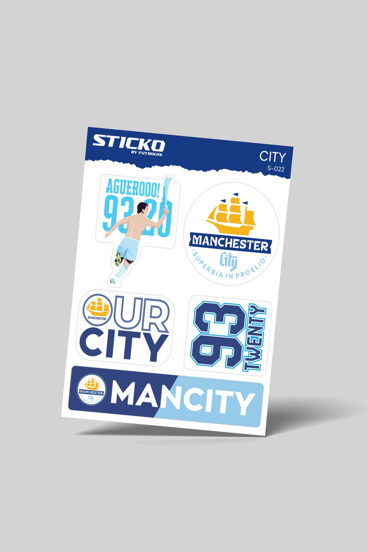 Futbolos Autocolant Sticko Manchester Orange - Mărime unică