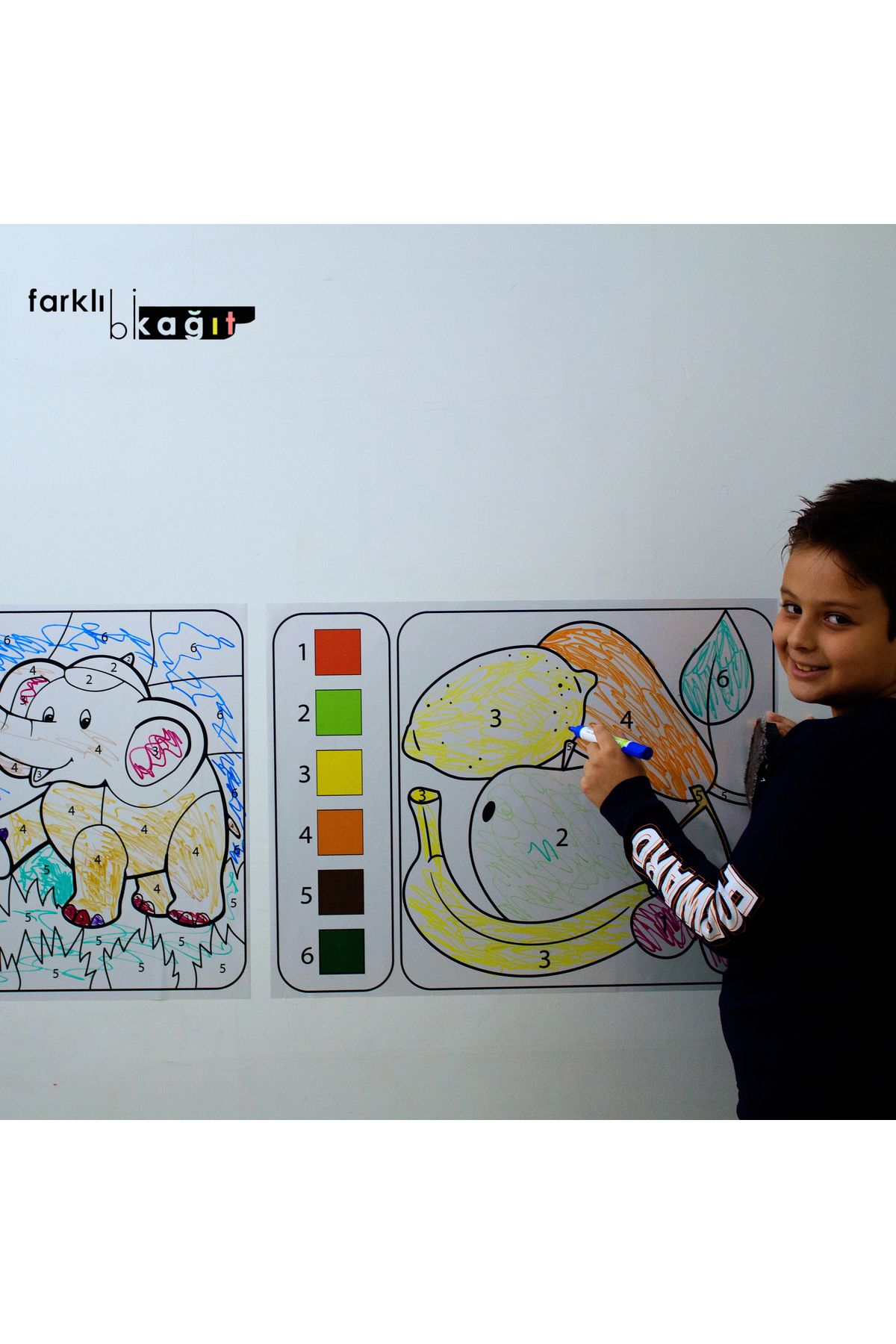 Farklı Bi Kağıt-STATIC PAPER WITH SELF-HOLDING FEATURE, PAINTING BY NUMBER 50X50cm 5
