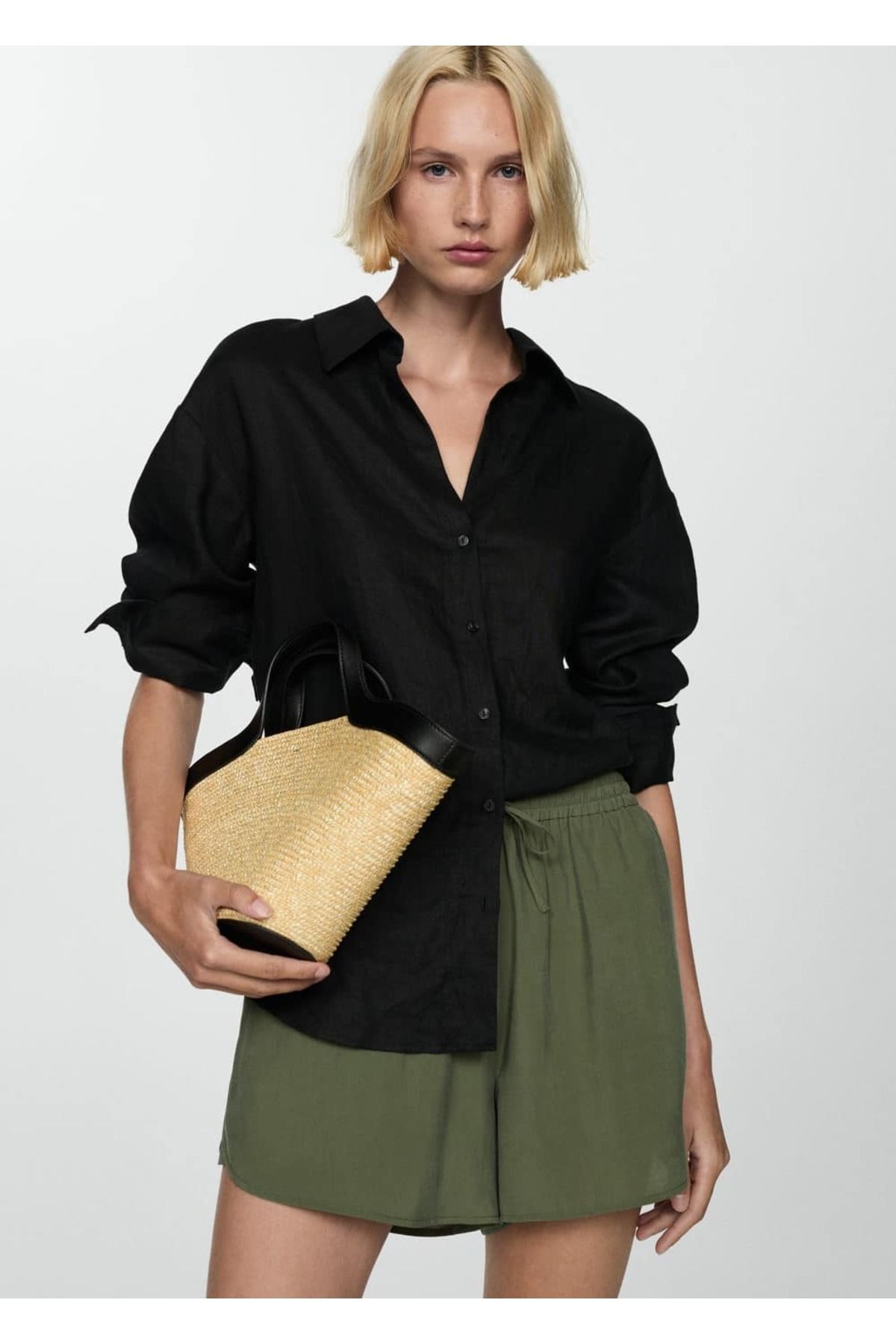 MANGO Woman-Modalshorts mit Bindedetail 6