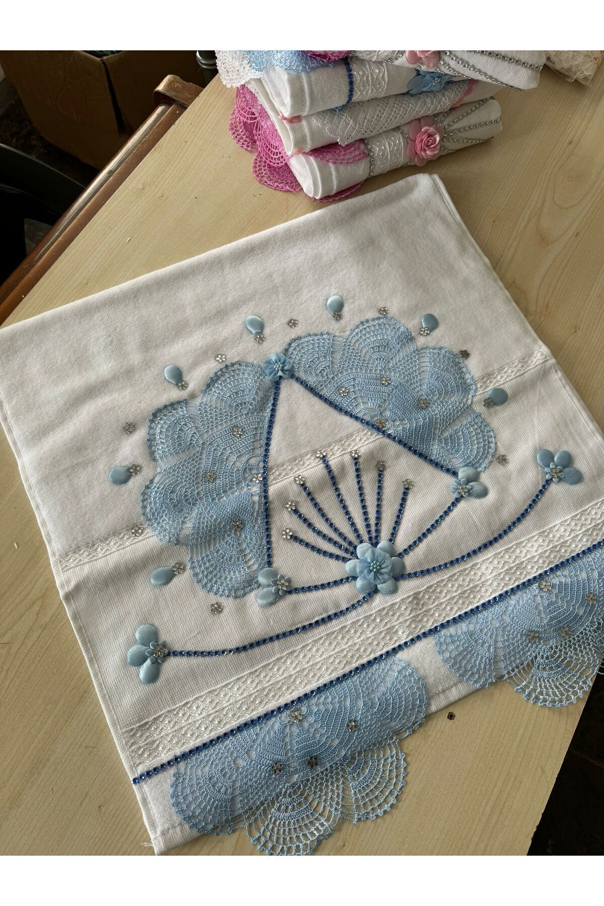 Craft Lace Moon Model Towel Dowry Towel