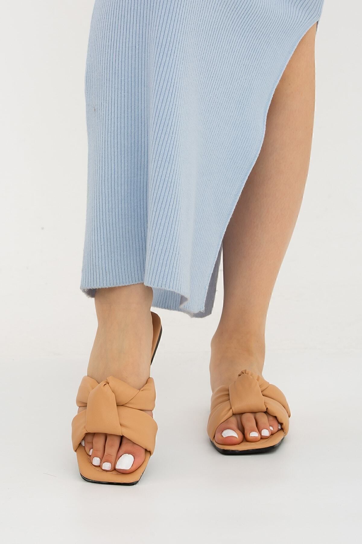 Moda Devrin-Papuci pentru femei Mink Bound Papuci pentru exterior și acasă 4