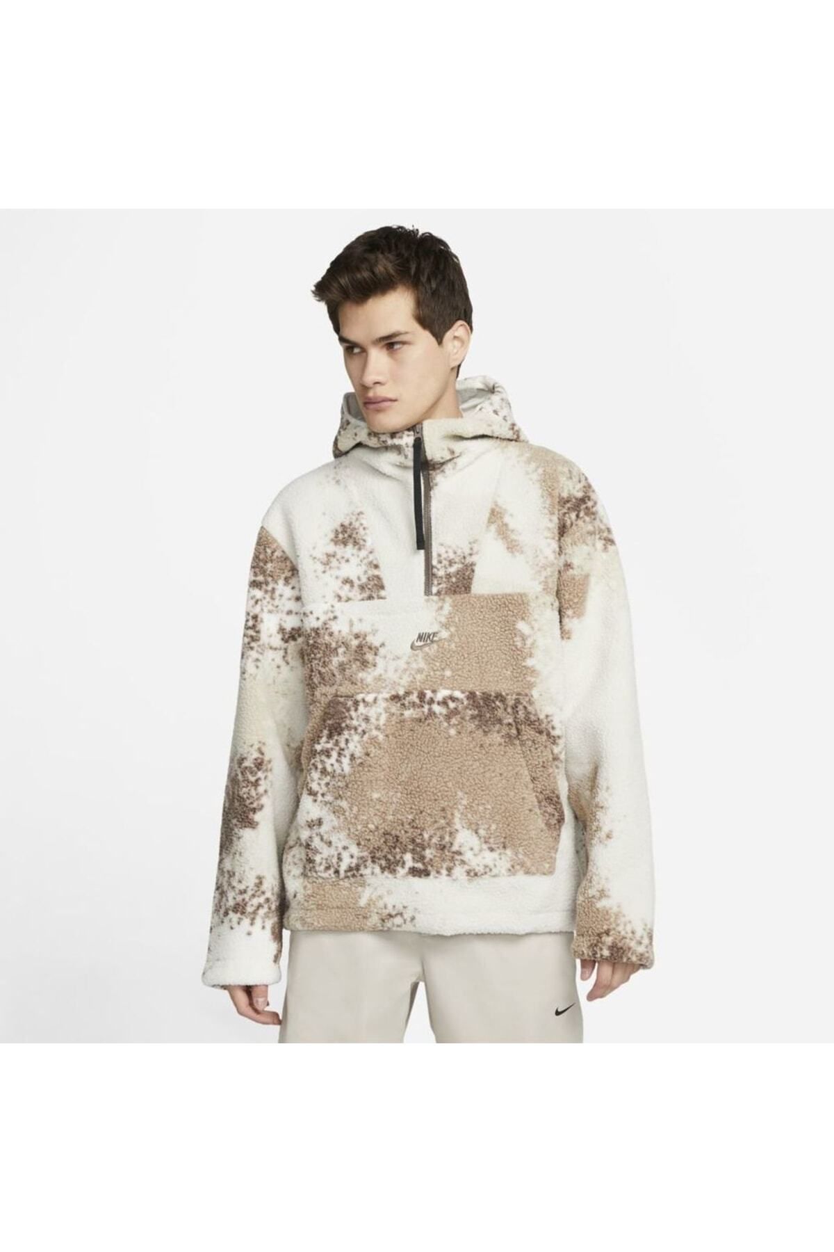 Nike Nwt Men s Nsw Sherpa Sport Essentials 1 2 Zip Hoodie Fleece Dd5009 072 Trendyol
