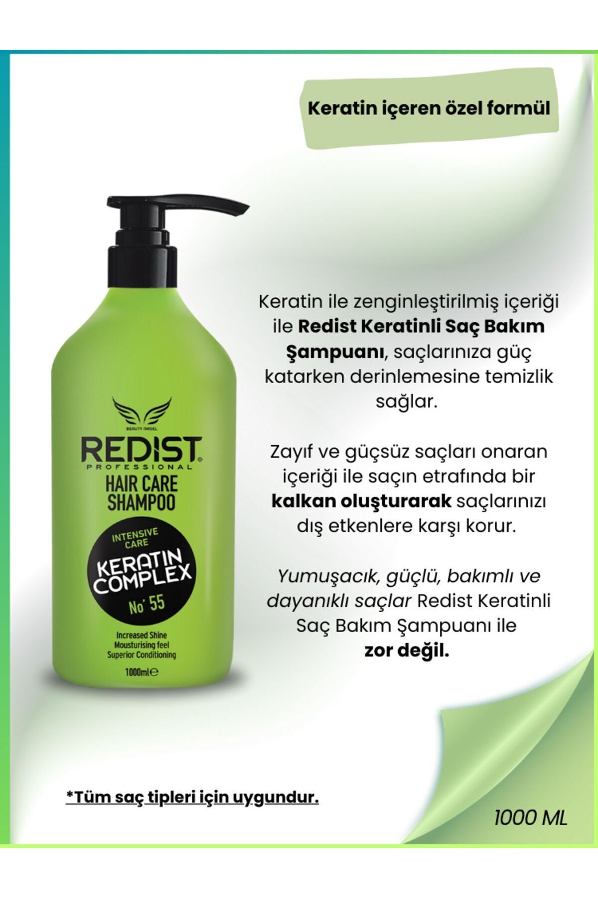 Keratin Şampuan – Onarıcı Ve Güçlendirici Bakım (1000 ML)