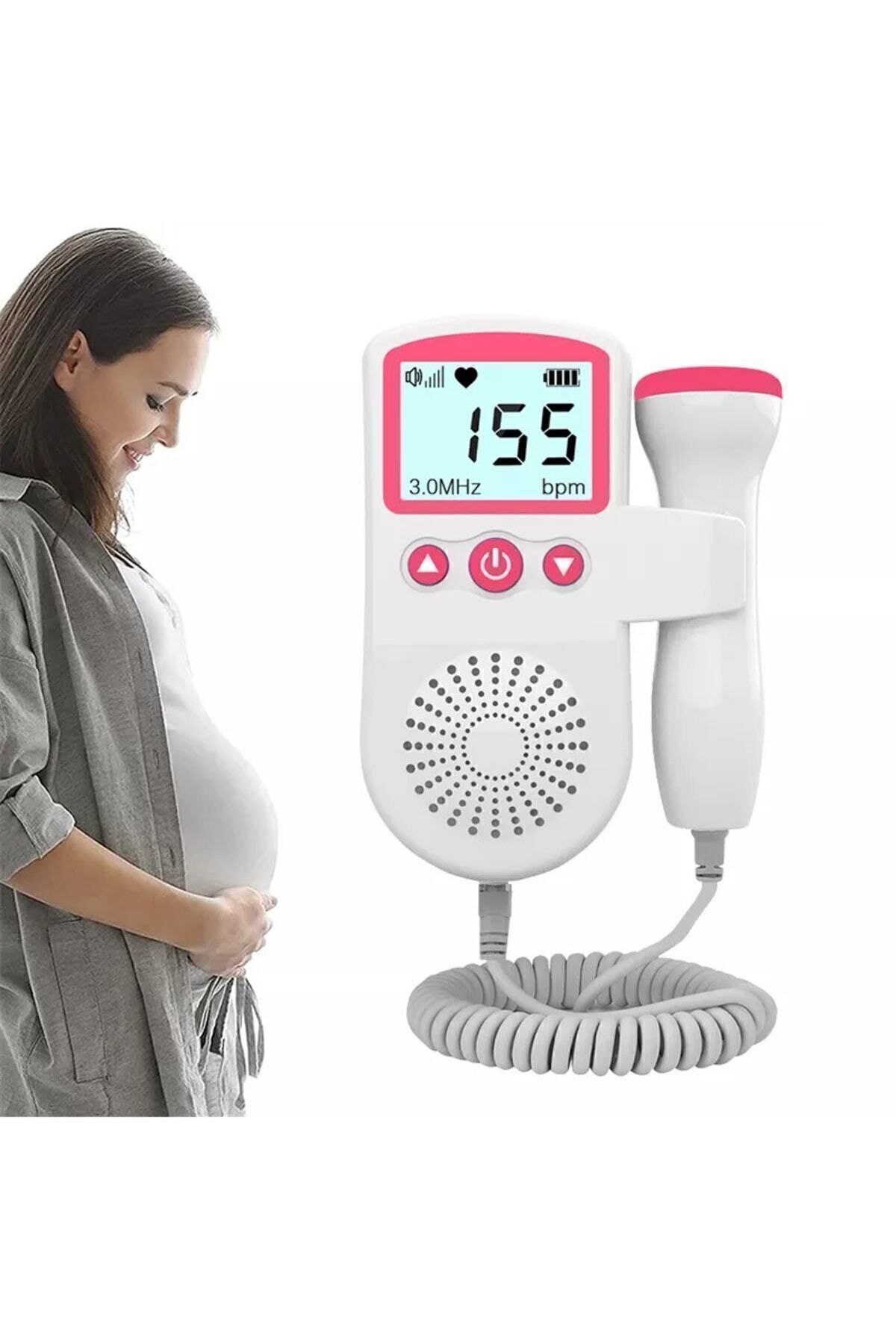 doppler fœtal jsl t501 3 mhz enceinte mesure du rythme cardiaque du bébé
