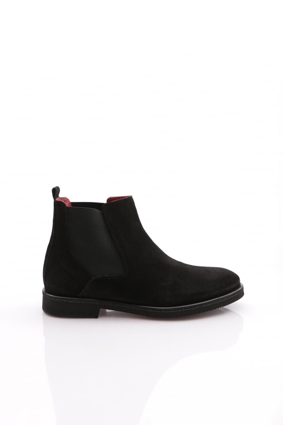 DGN Cizme Pentru Bărbați Cu Părți Elastice Din Piele Intoarsa Neagra Masculin - 42