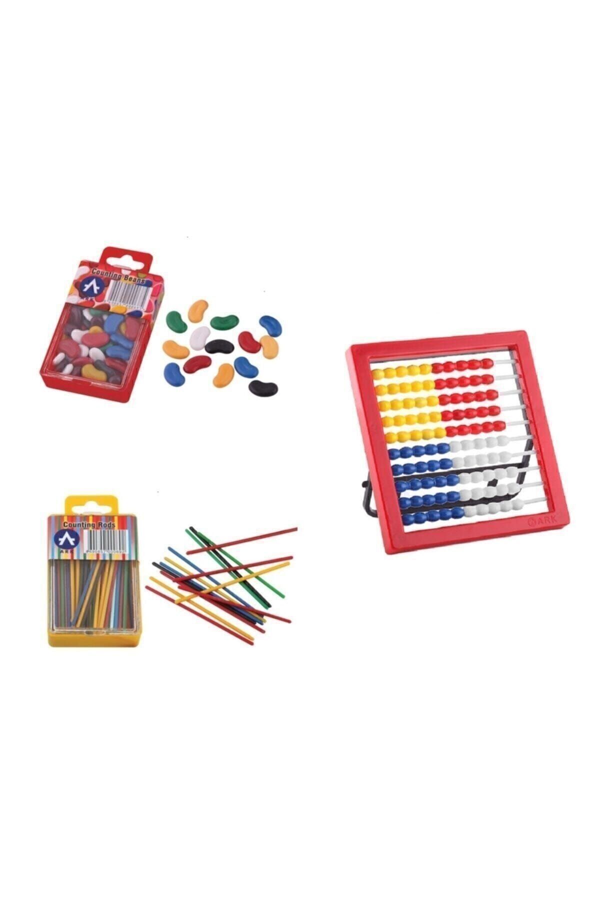 Ark-Primary School Set of 3 Abacus + Counting Sticks + Counting Beans 2