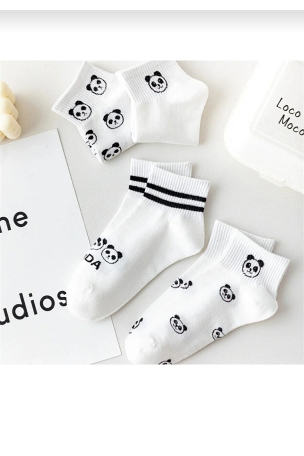 5 Li Kadin Sevimli Panda Desen Çorap — görsel 6 · 3214836585113