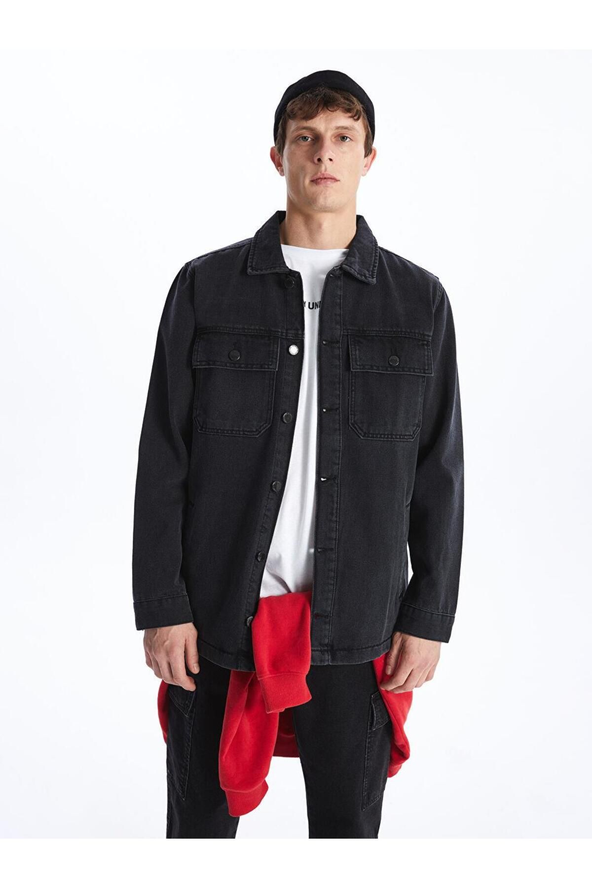 LC Waikiki-Jachetă neagră Rodeo Standard Fit pentru bărbați 2