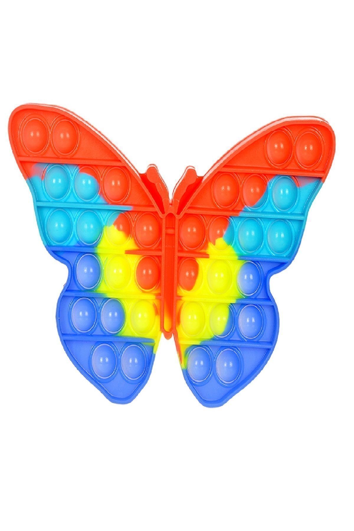DEEMBRO-Popit Toy Pop It Push It Buble Fidget Butterfly Unicorn and Dinosaur Mental and Sensory Set of 3 4