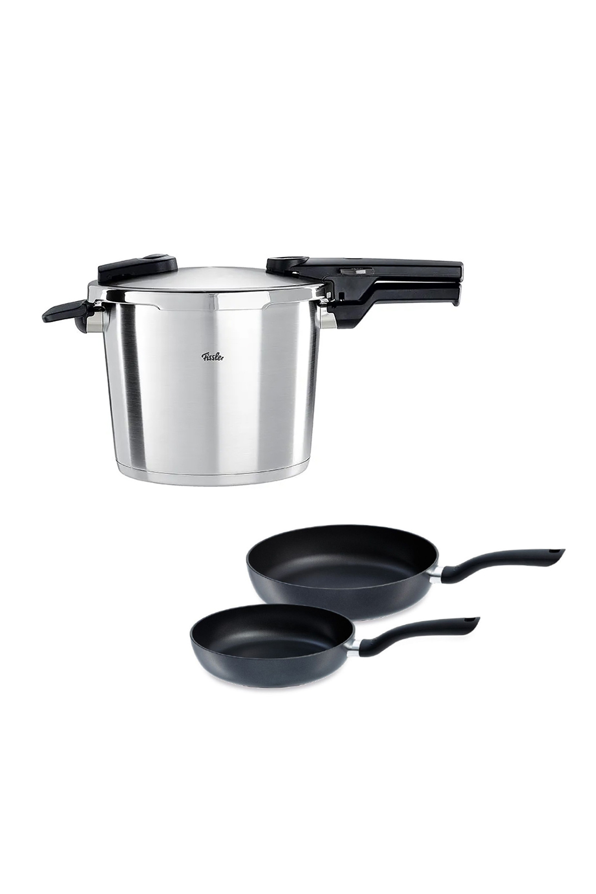 Fissler Vitaquick Premium 6 Litre Düdüklü Tencere + Tava Set
