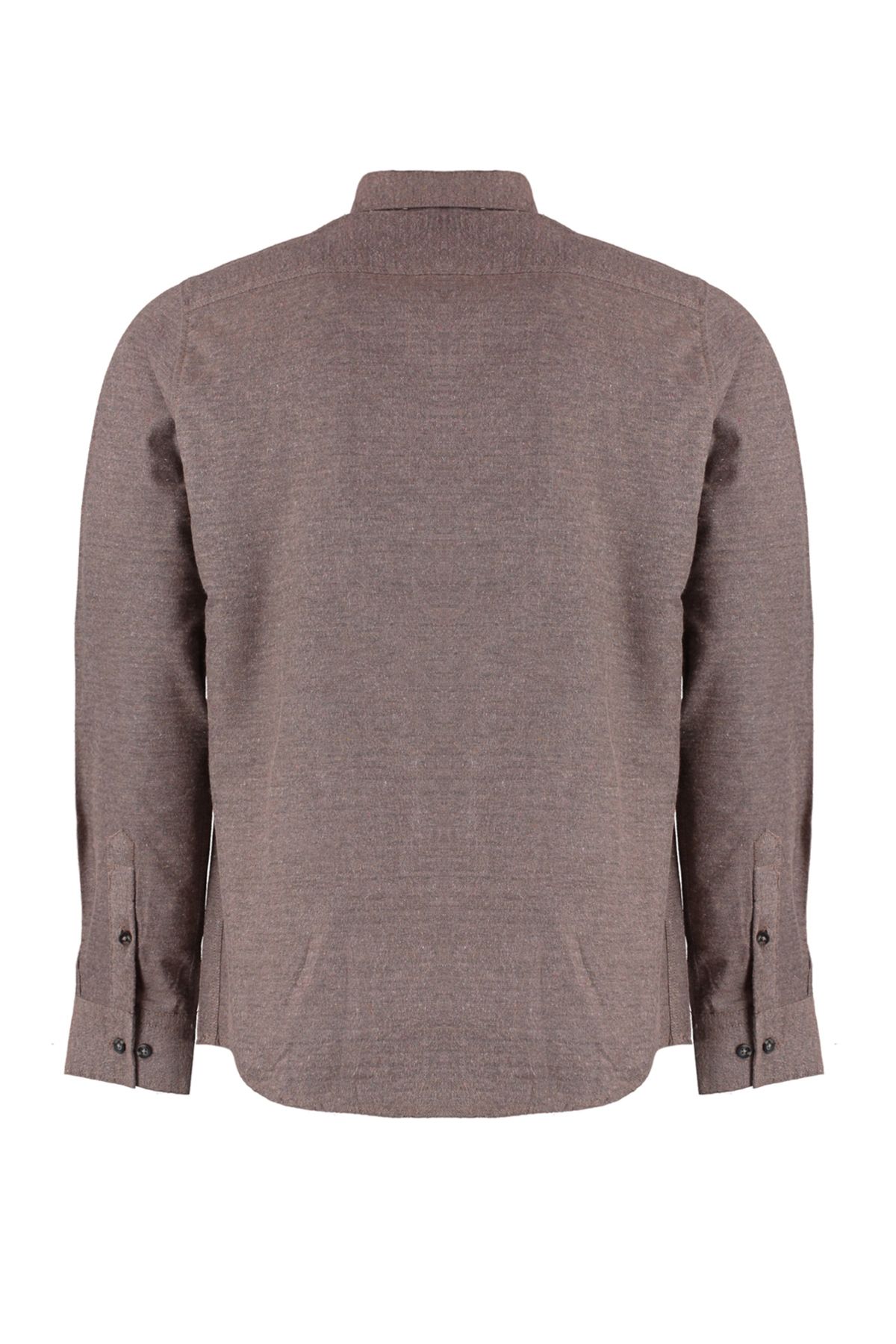 Trendyol Collection-Zimowa koszula w kolorze camelowym slim fit z kołnierzykiem na guziki TMNAW20GO0094 6