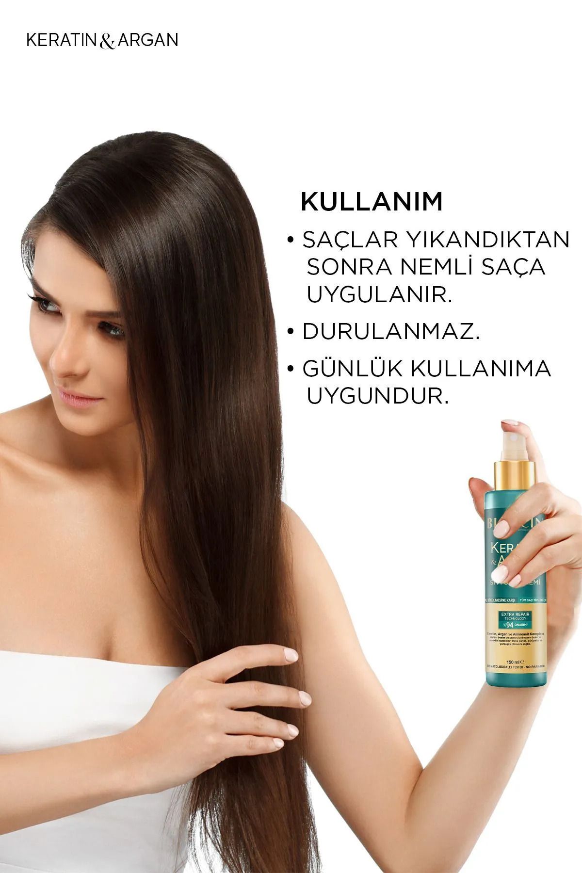 Bioxcin-150 ml Keratin and Argan Repair Hair care cream - Damaged and Sensitive Hair 5 Pack 3