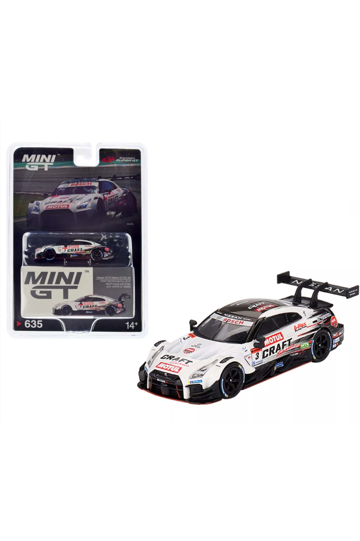 mini gt Mijo Nissan Gt-r Nismo Gt500 #3 Craftsports Motul Gt-r