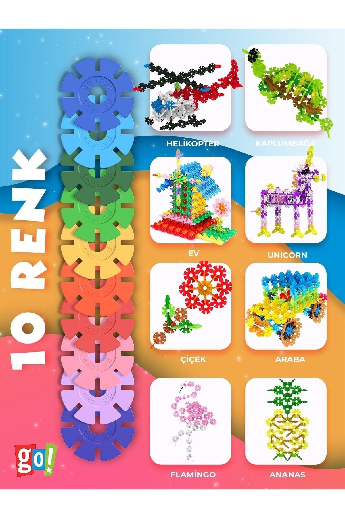 Go Toys Yaratıcı Diskler 500 Adet Stem Eğitimi Uyumlu Kilitli Diskler Eğitici Oyuncak fotoğrafı 4 (önizleme)