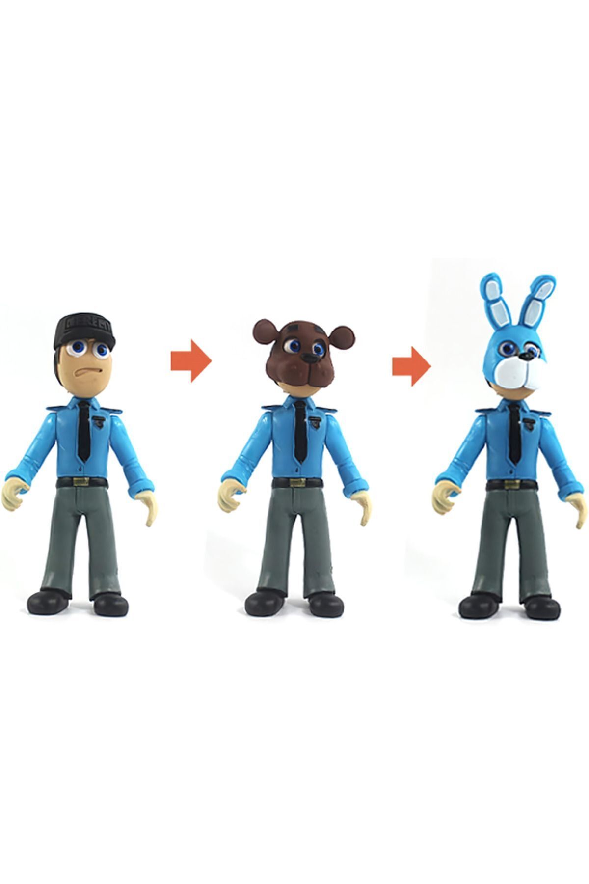 e-life-Five Nights At Freddy's Fnaf Masked Lighted Jointed Character Toy Set Jeremy & Springtrap 7