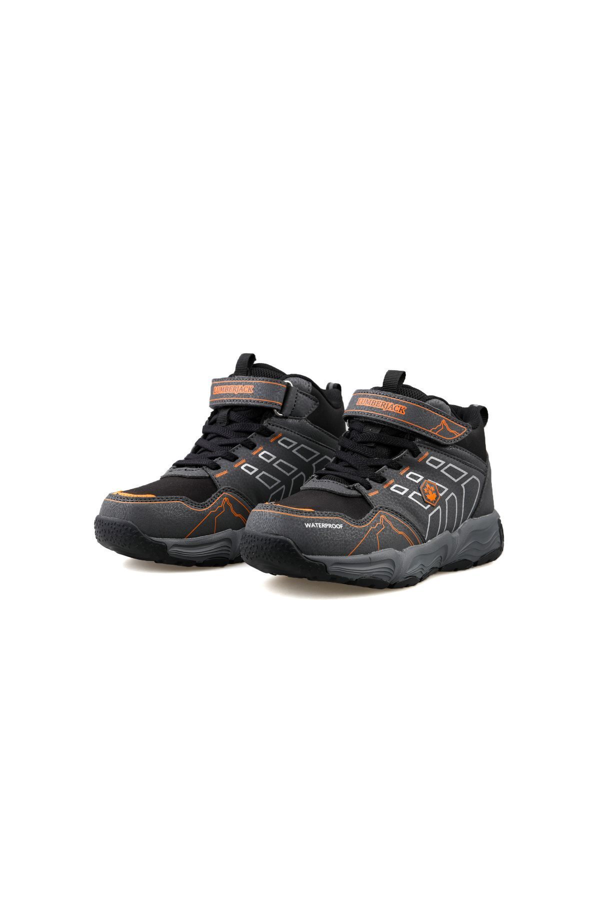 چکمه های زمستانی زیره جامد Velcro مقاوم در برابر آب و سرما ضد آب Lumberjack