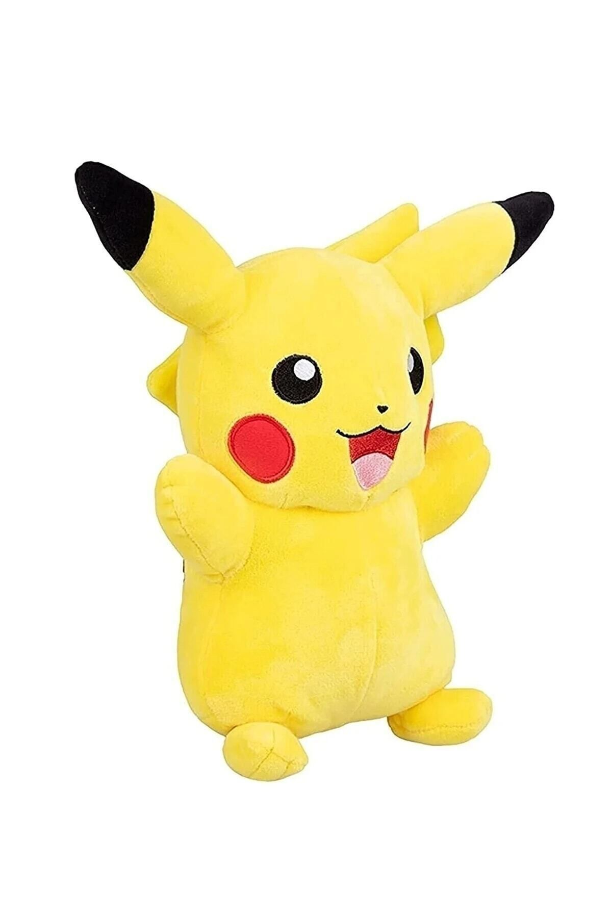 Genel Markalar Ithal Kumaş Pikachu Pokemon Go Figür Peluş Oyuncak Büyük Boy Uyku & Oyun Arkadaşı Pikachu 35cm fotoğrafı 3 (önizleme)