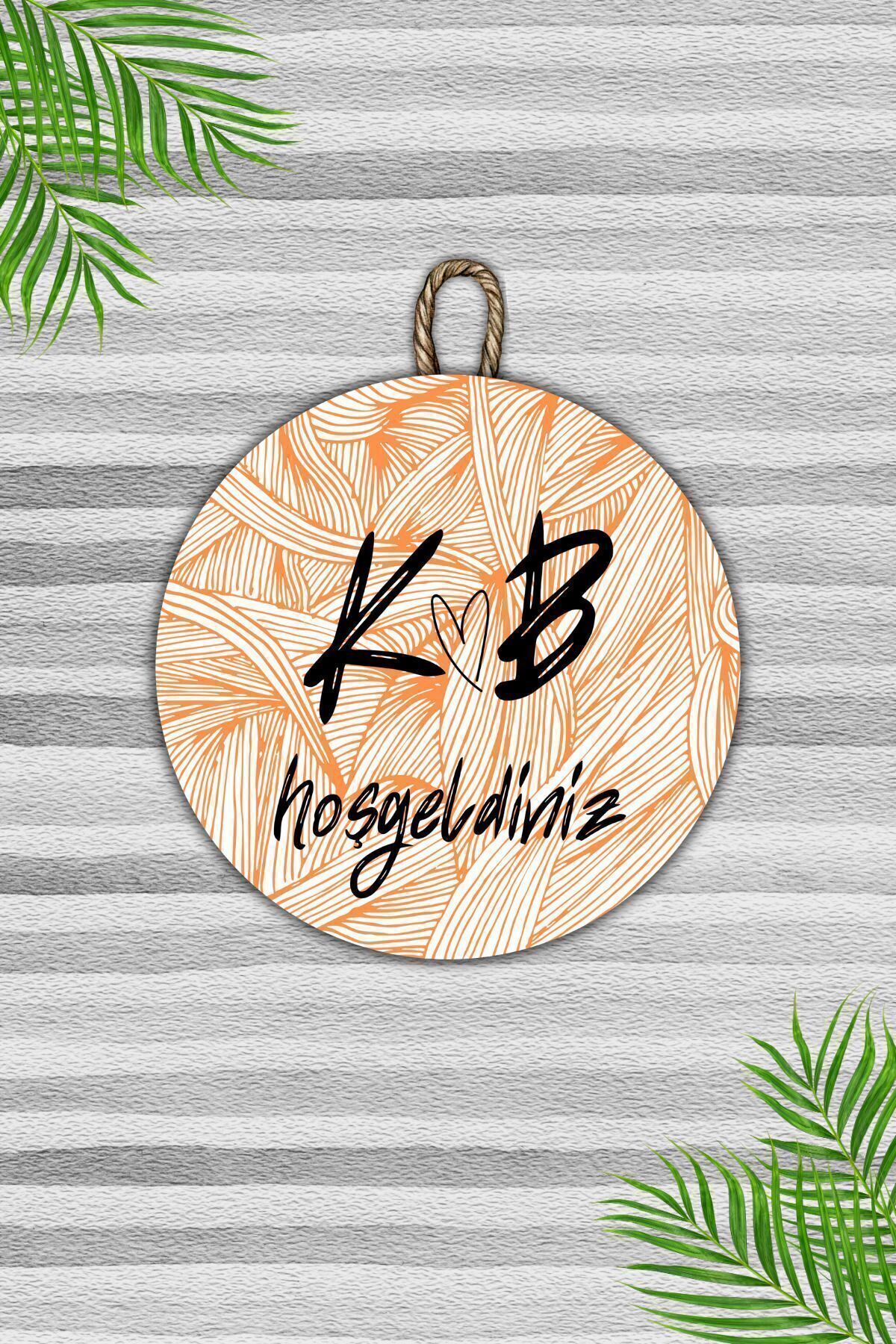 Modern Door Ornament - Yellow Digital Wood Printing - Person Custom Design Outdoor Door Ornament