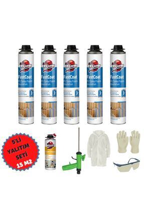 KRAKEN Poliüretan Termal Yalıtım Sprey Köpük 5adetx930gr Tabancalı